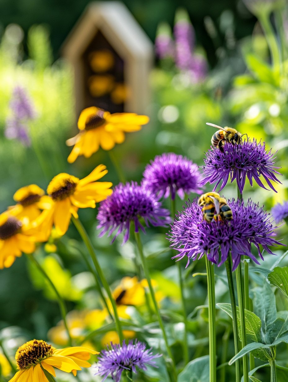 Bijvriendelijke tuin met vlinders en vaste planten