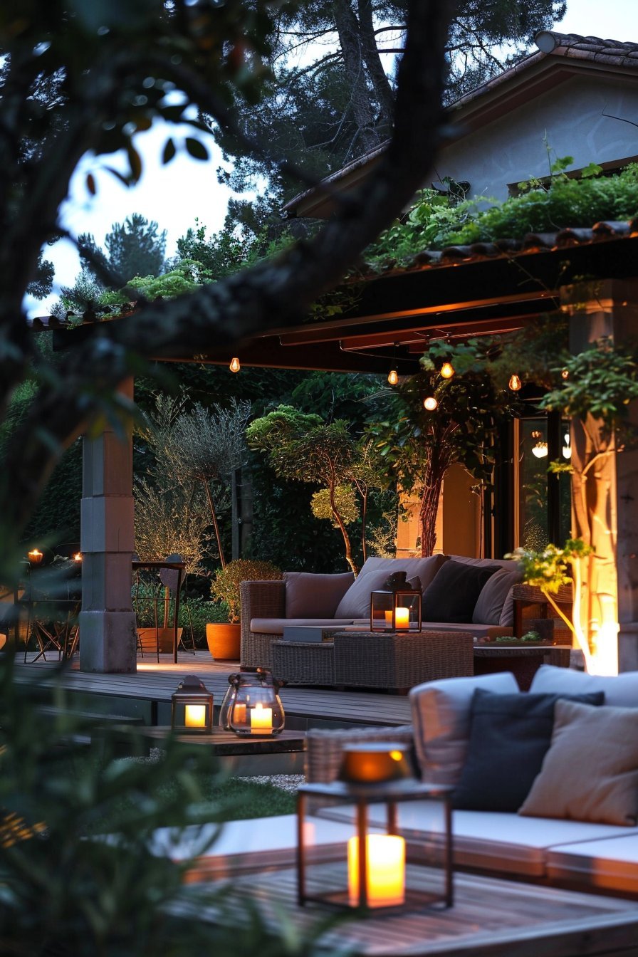 Lounge tuinstijl met terras